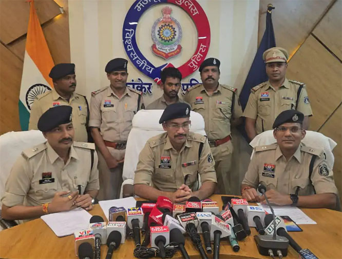 कांकेर, धमतरी एवं जगदलपुर के मंदिराें में चोरी की वारदात काे अंजाम देने वाला आरोपी गिरफ्तार